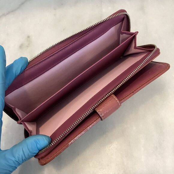 Coach Jacquard Signature Stripe Logo Full Sized Wallet - Picture 14 of 14